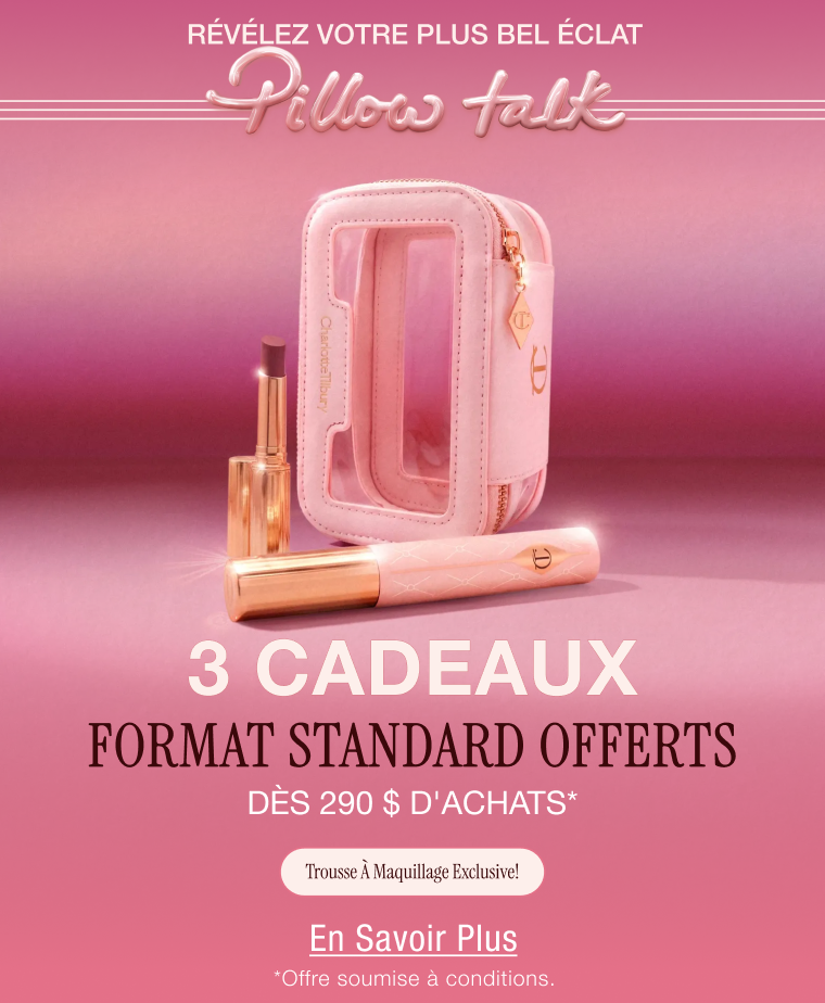 Révélez votre plus bel éclat Pillow Talk 3 cadeaux format standard offerts