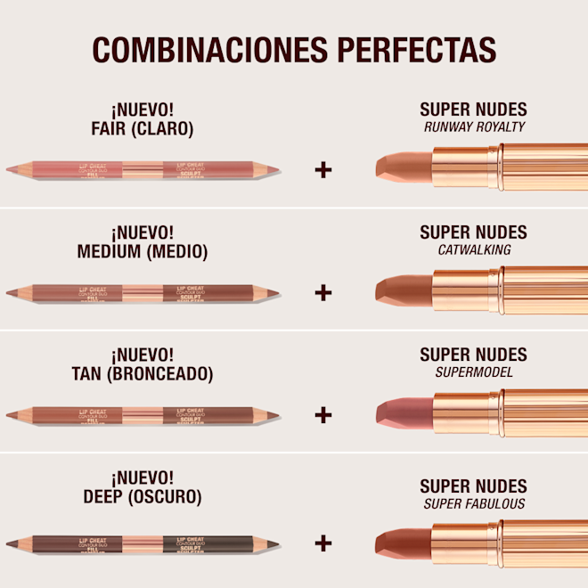 ESUS SUPERNUDES-PERFECTPAIRINGS Lip pencil and lipstick perfect parings.