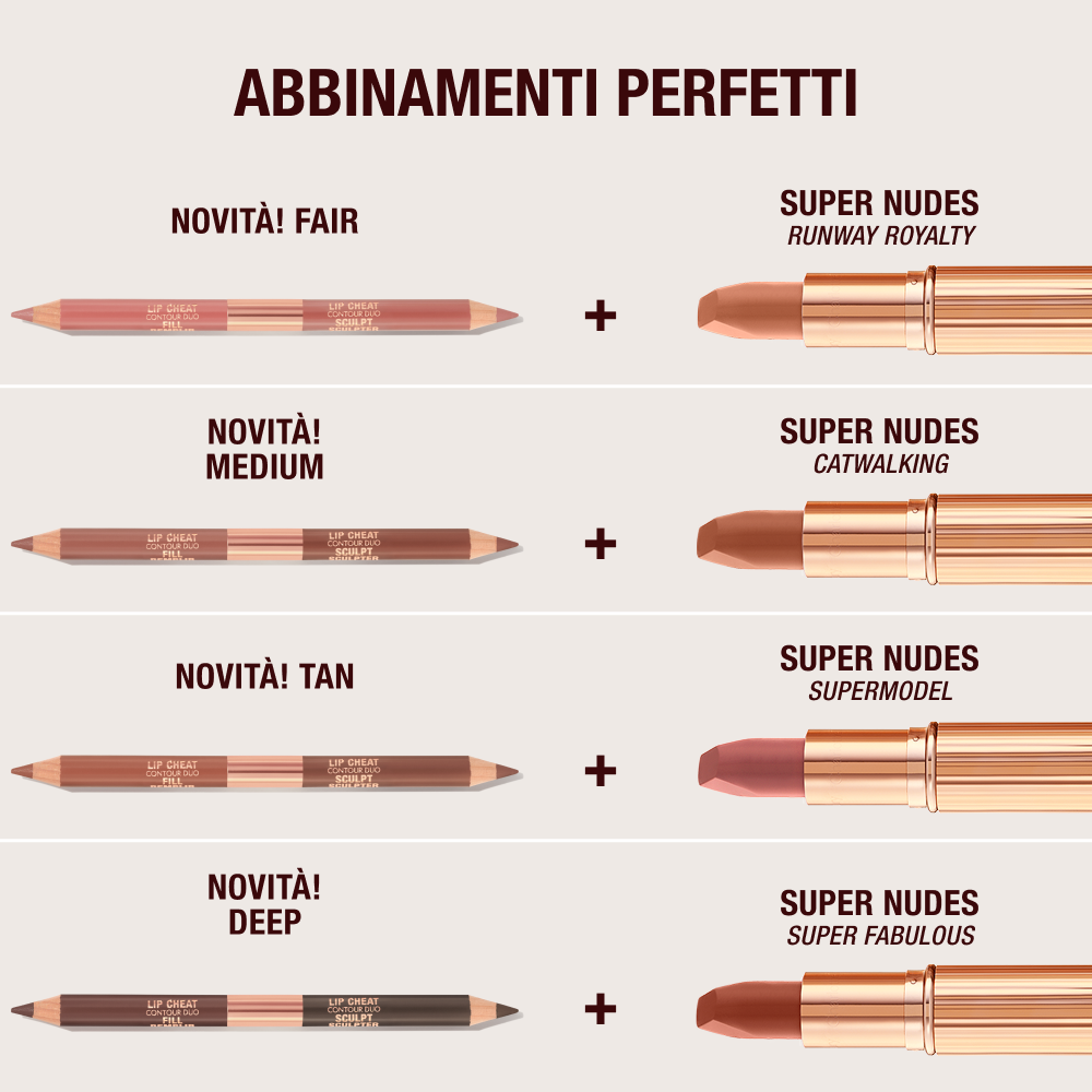 Lip pencil and lipstick perfect parings. 