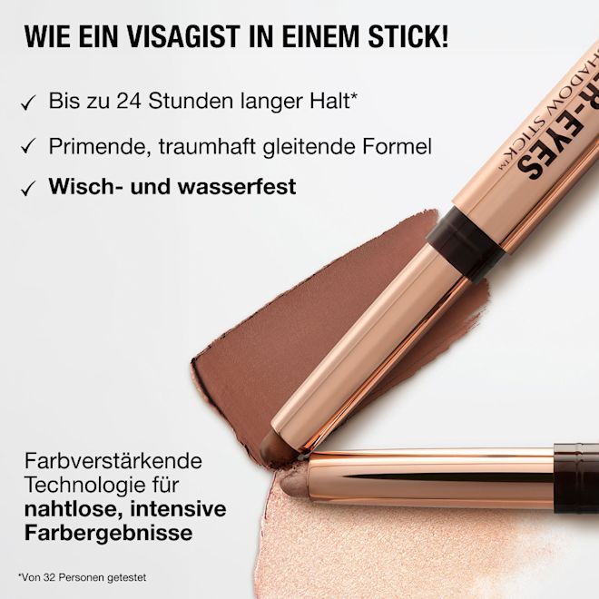 Exagger-eyes Eyeshadow Stick - Hauptvorteile Infografik Exagger-eyes Eyeshadow Stick - Hauptvorteile Infografik