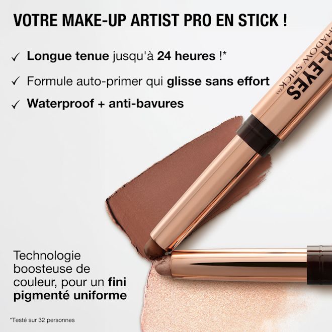 Exagger-eyes Eyeshadow Stick - Infographie des principaux bienfaits Exagger-eyes Eyeshadow Stick - Infographie des principaux bienfaits