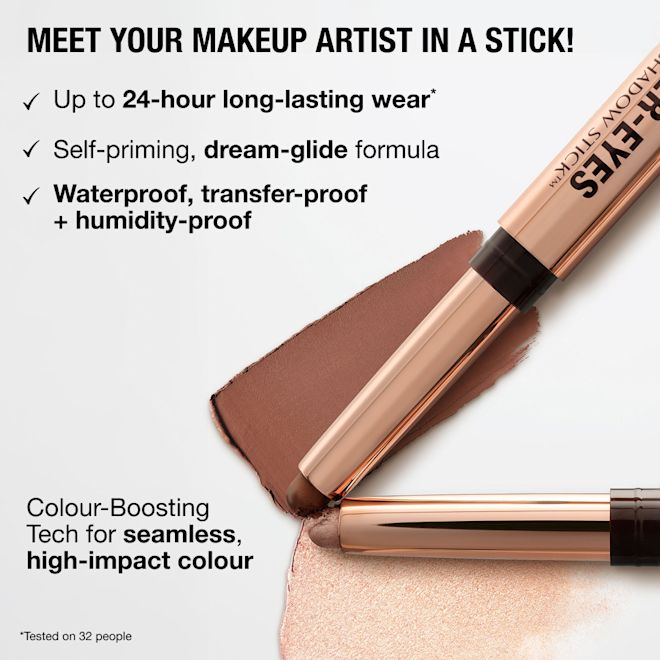 Exagger-eyes Eyeshadow Stick - Key Benefits Infographic Exagger-eyes Eyeshadow Stick - Key Benefits Infographic