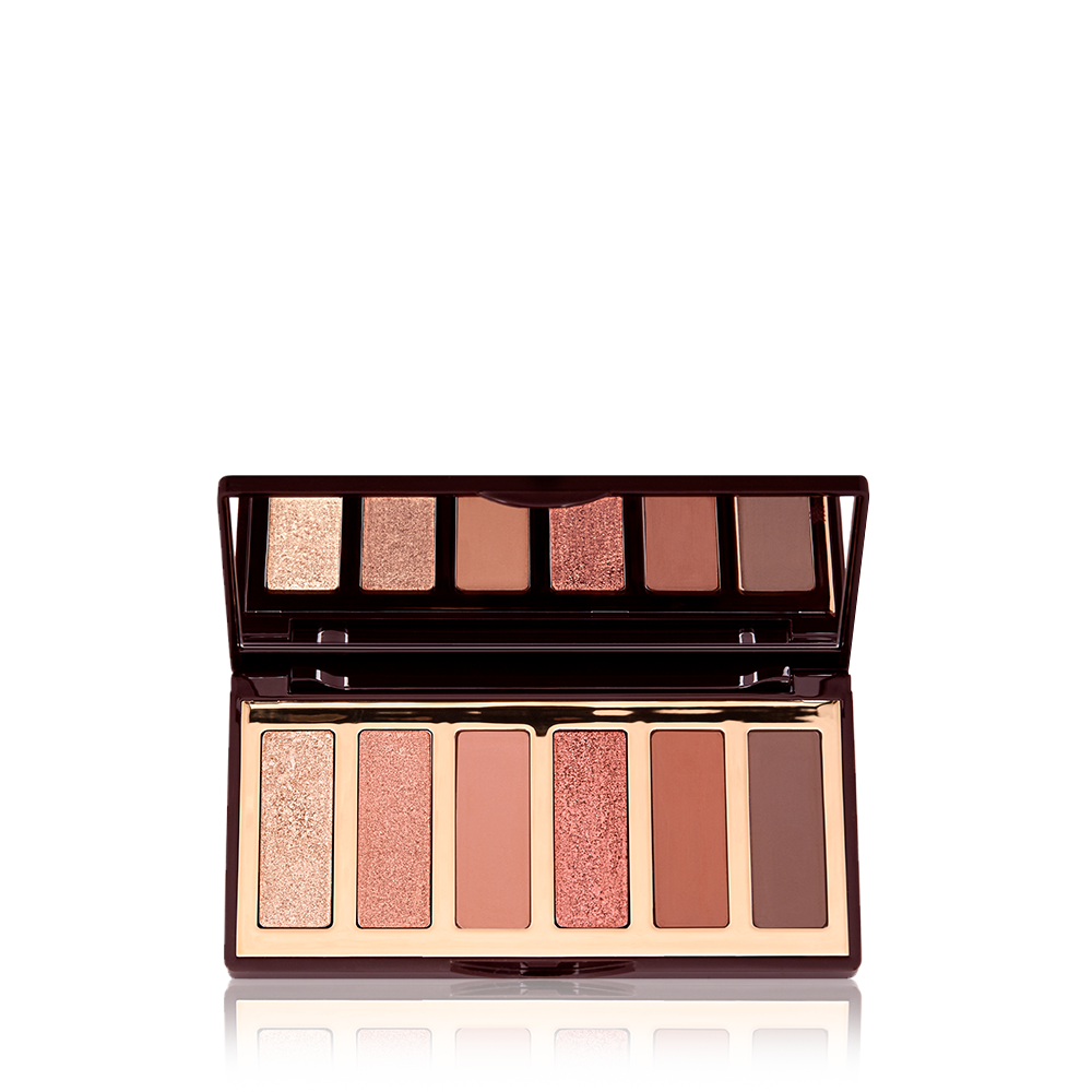 Charlotte Darling Easy Eye Palette with six eye-enhancing peach and terracotta eyeshadow shades