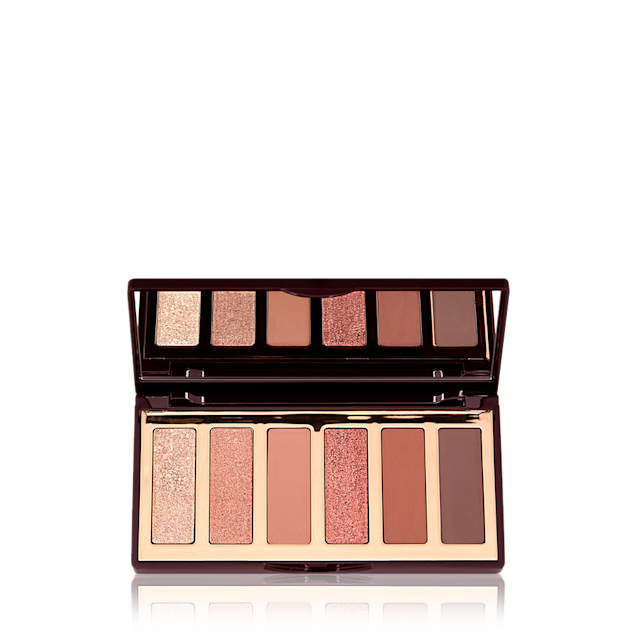 Charlotte Darling Easy Eye Palette with six eye-enhancing peach and terracotta eyeshadow shades