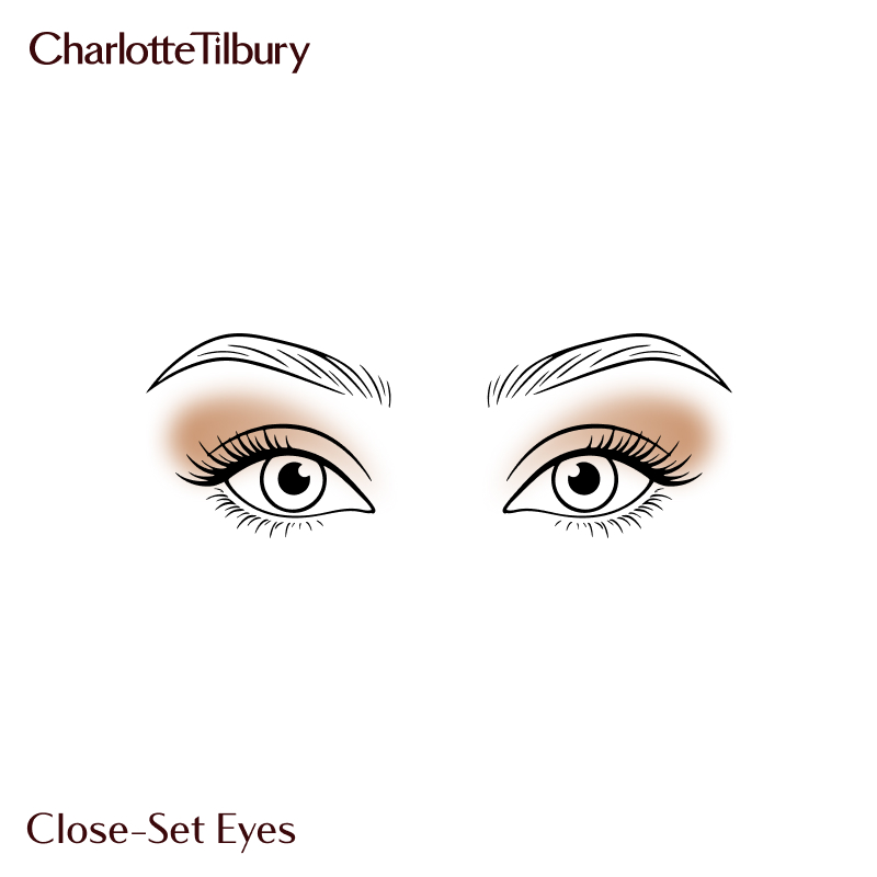 eyeshadow for close-set eyes