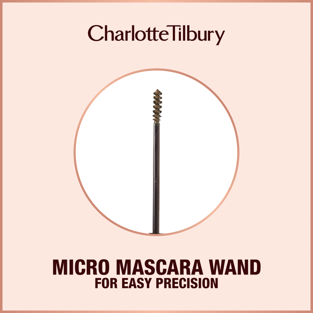A micro mascara wand for a precise mascara application