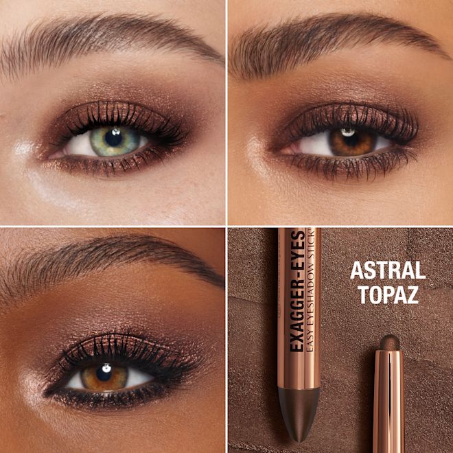 Exagger-eyes Eyeshadow Stick - Astral Topaz Model Close Up Eye Grid Exagger-eyes Eyeshadow Stick - Astral Topaz Model Close Up Eye Grid