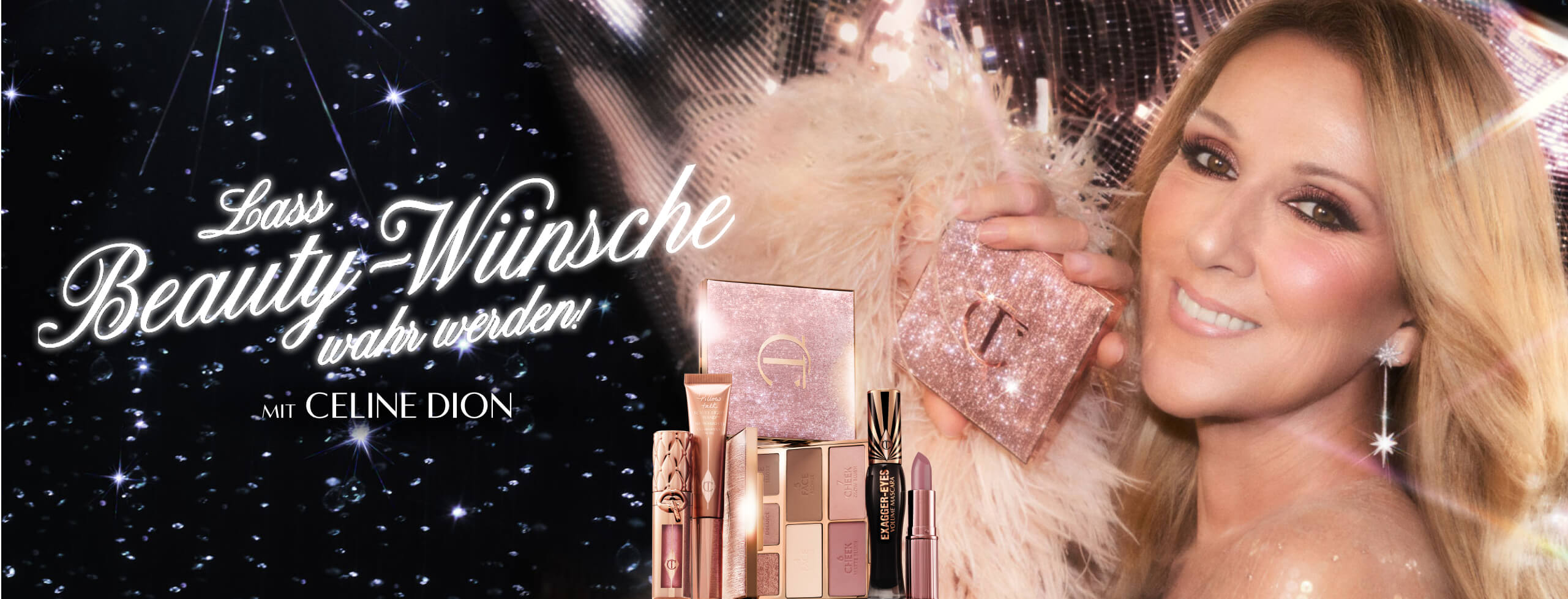 Celine Dion for Charlotte Tilbury Beauty Holiday collection