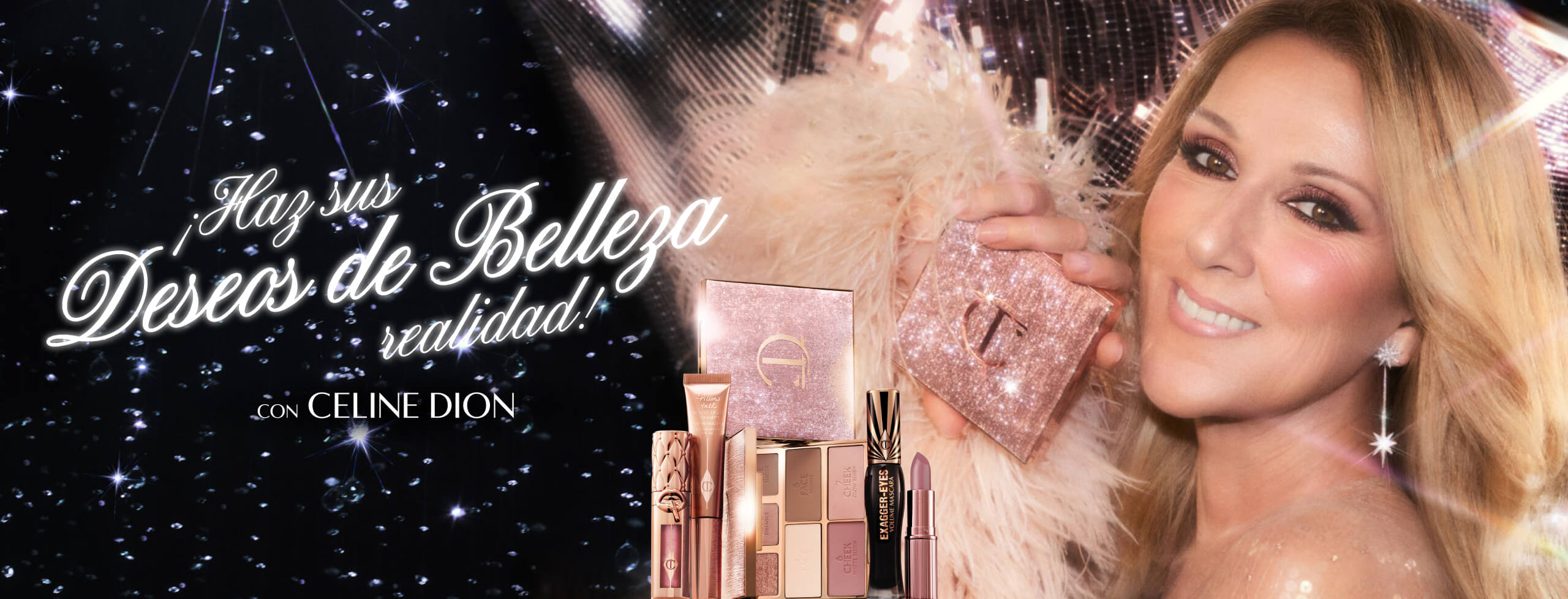 Celine Dion for Charlotte Tilbury Beauty Holiday collection