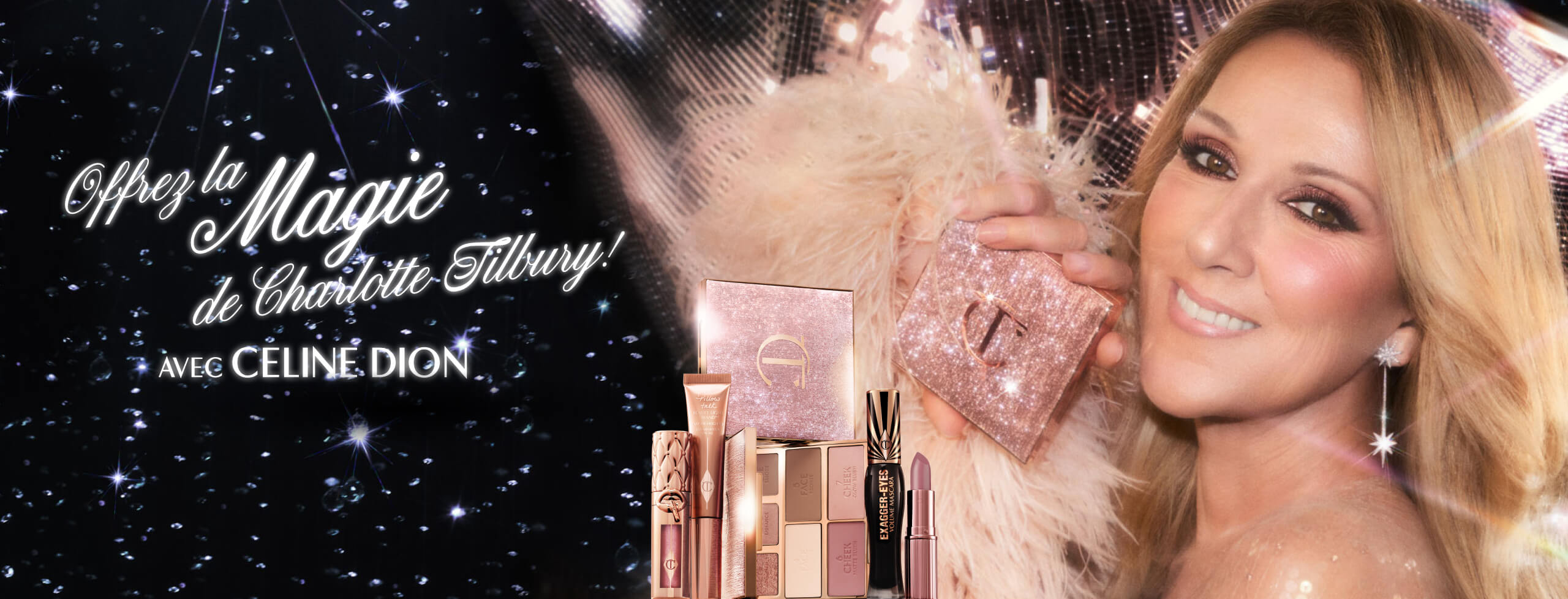 Celine Dion for Charlotte Tilbury Beauty Holiday collection