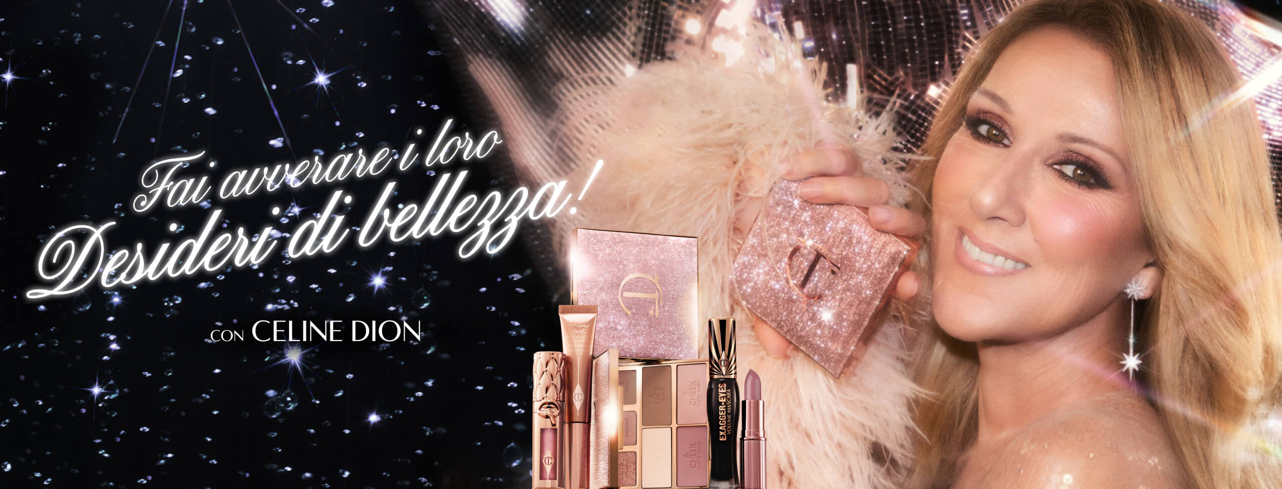 Celine Dion for Charlotte Tilbury Beauty Holiday collection