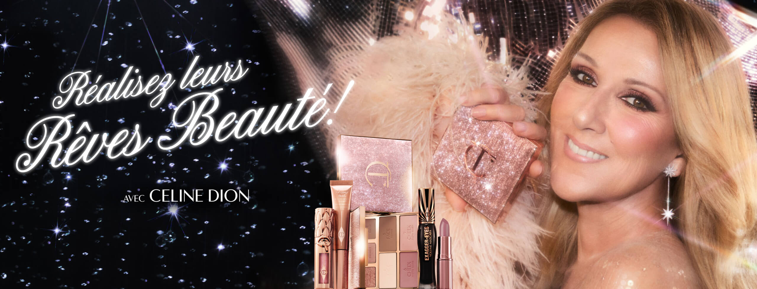 Celine Dion for Charlotte Tilbury Beauty Holiday collection