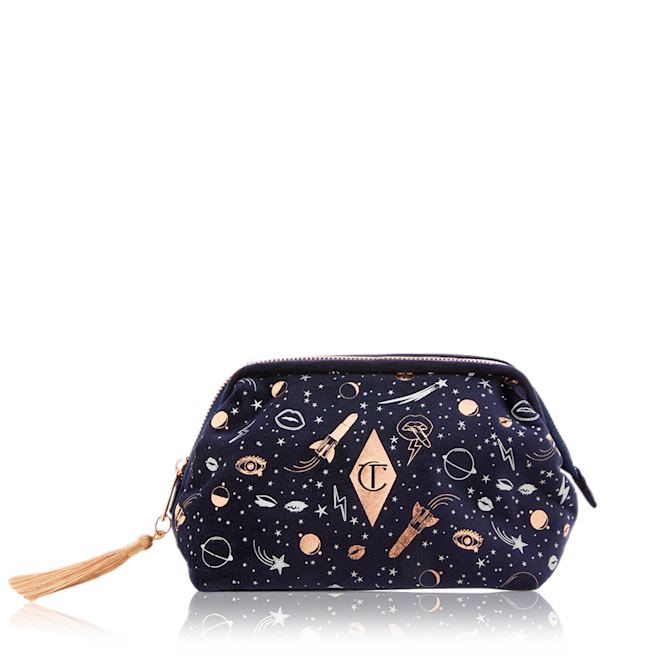 Velour makeup bag sale