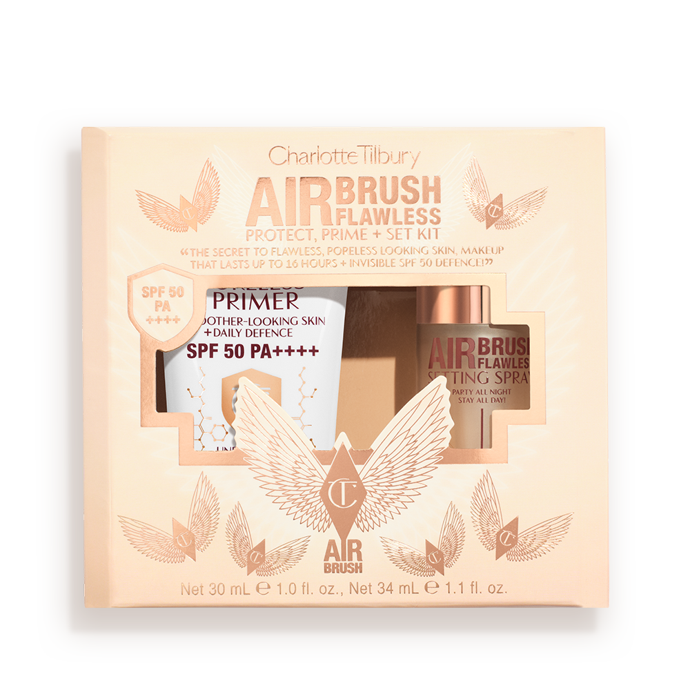 AIRBRUSH FLAWLESS PROTECT, PRIME + SET KIT PACKSHOT