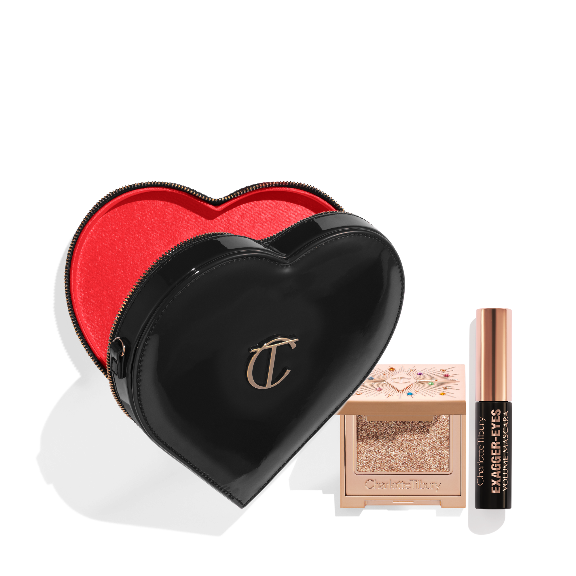 Heart Bag + Pop Shot + Exaggereyes Mascara