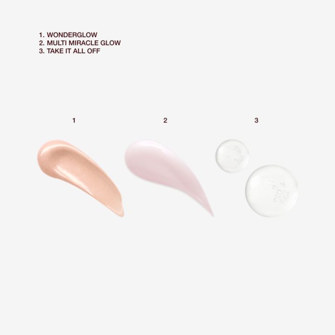 MINI CLEANSE & GLOW TRIO SWATCHES MINI CLEANSE & GLOW TRIO SWATCHES