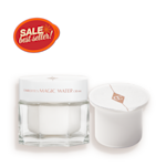 Magic Water Cream packaging with refill on white background