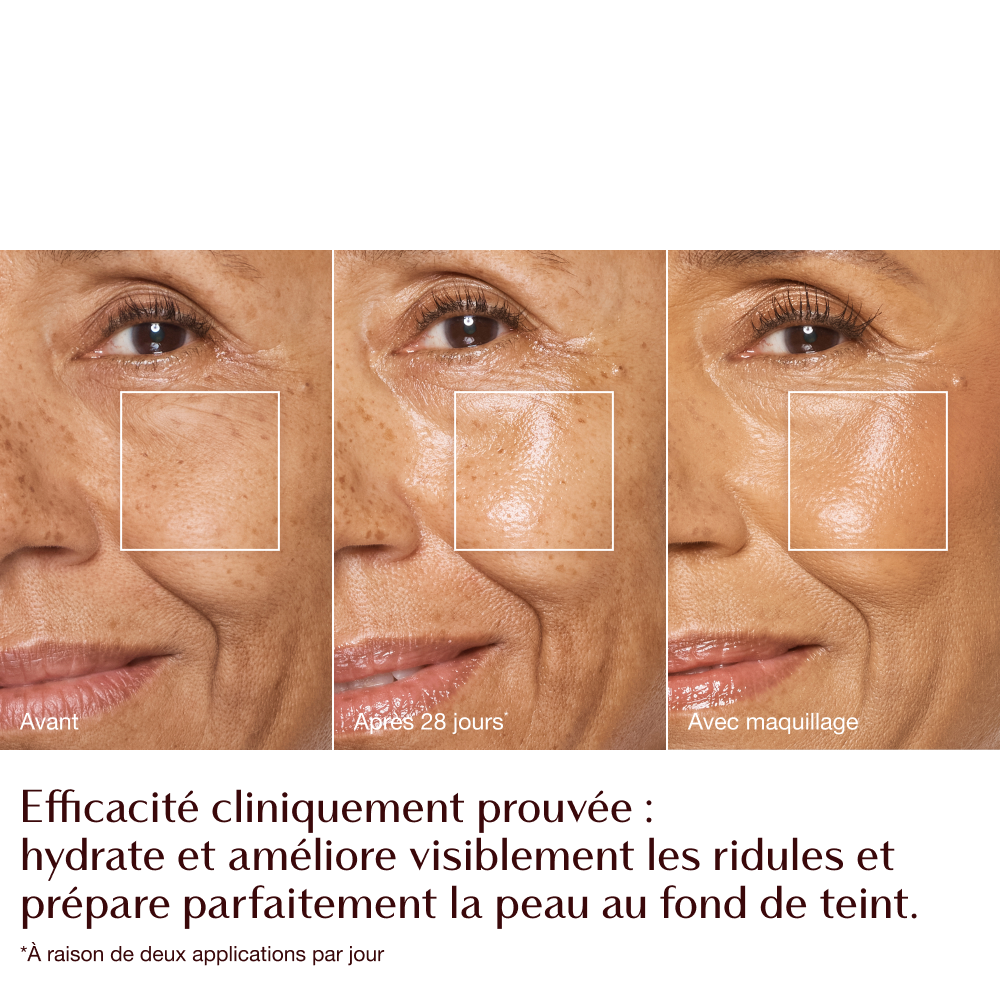 Magic Cream - infographie maquillage avant/après - mannequin Anna 