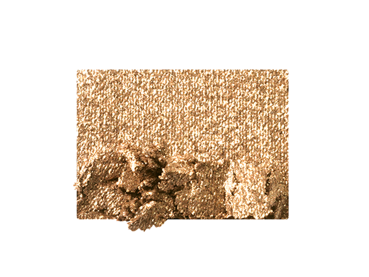 ENHANCE shade sparkling antiqued gold eyeshadow swatch - Luxury Palette of Pops in Dazzling Diamonds