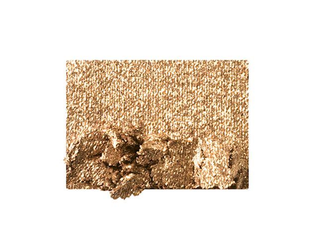 ENHANCE shade sparkling antiqued gold eyeshadow swatch - Luxury Palette of Pops in Dazzling Diamonds