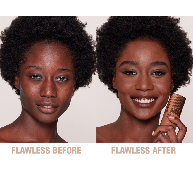 Airbrush Flawless Foundation 15 Cool before and after 2