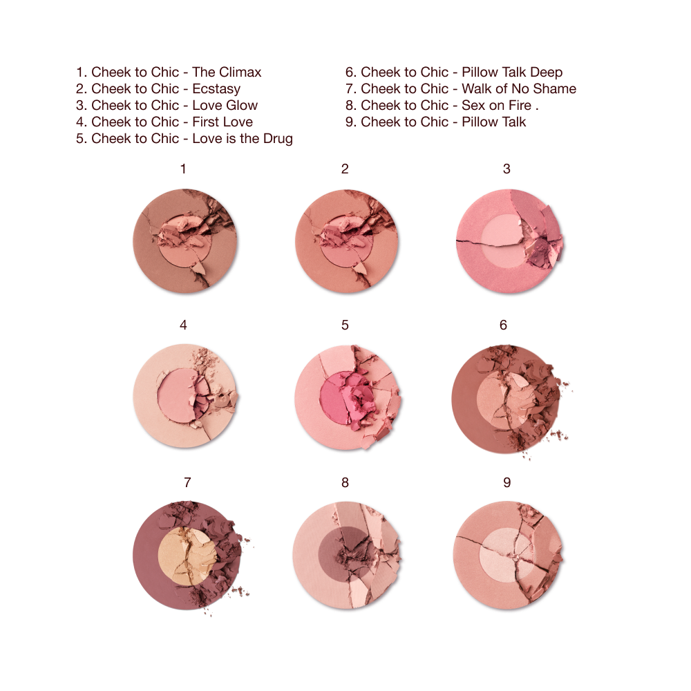 CHEEK TO CHIC BLUSH SWATCHES