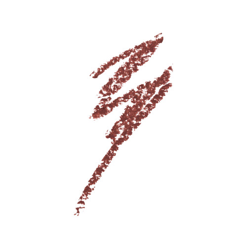 Swatch of an eyeliner pencil in a berry-pink shade.