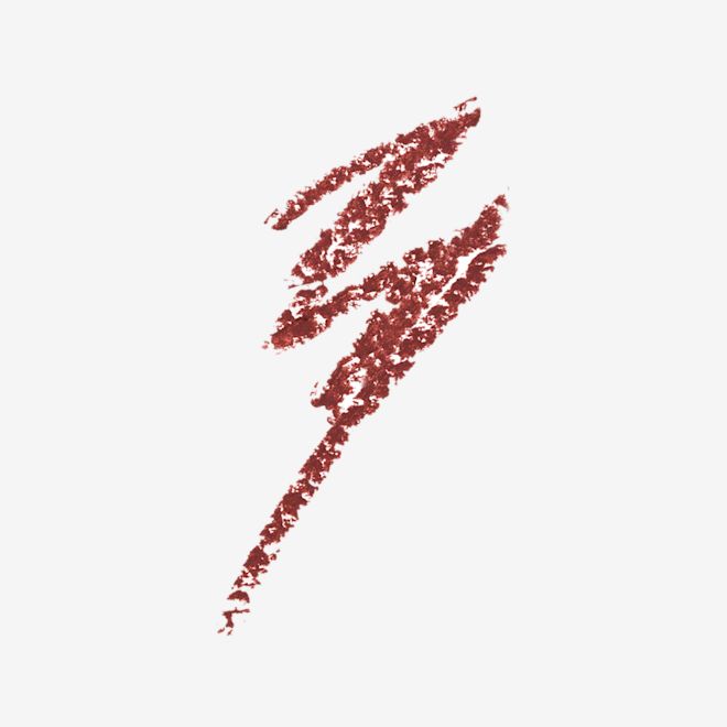 Eyeliner in Walk of No Shame swatch Swatch of an eyeliner pencil in a berry-pink shade.