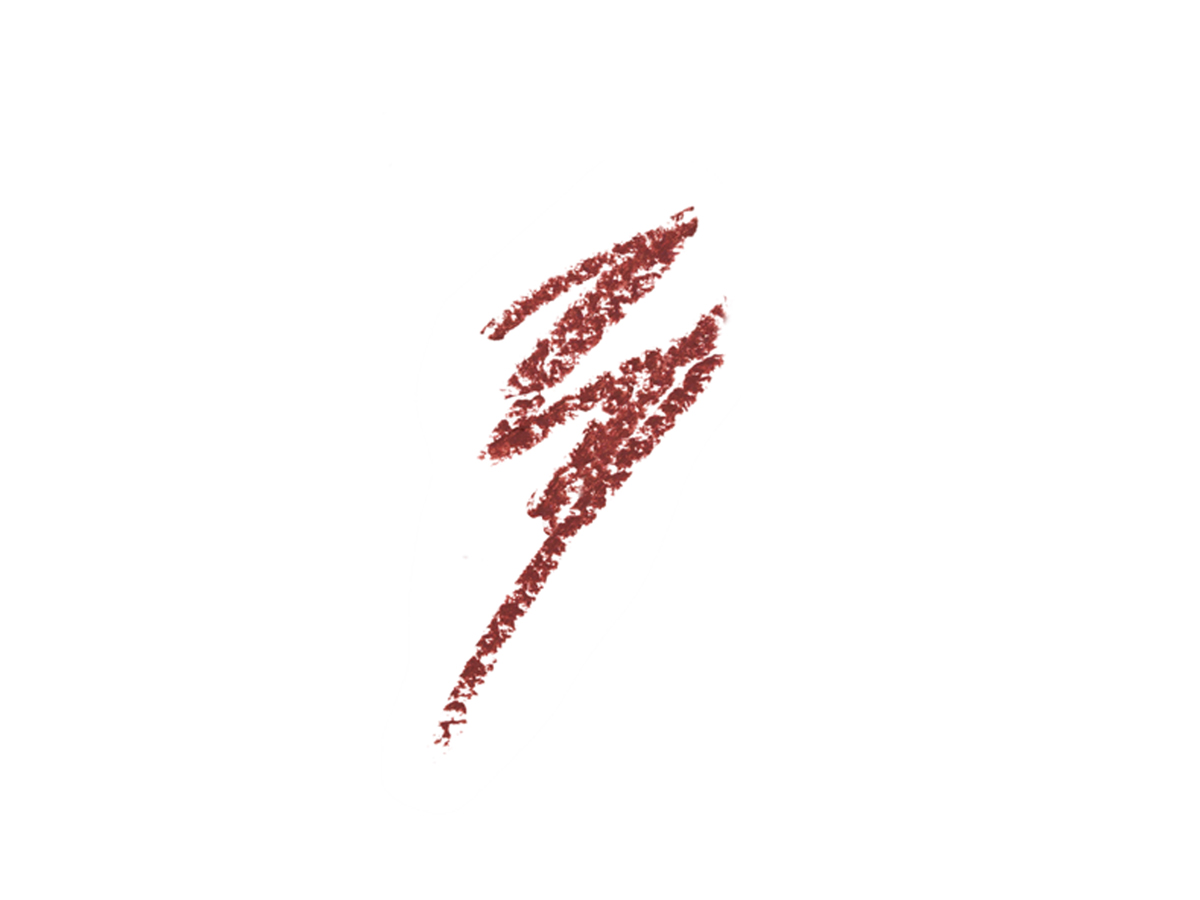 Swatch of warm-russet copper-coloured eyeliner.