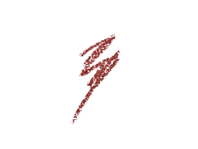 Swatch of warm-russet copper-coloured eyeliner.