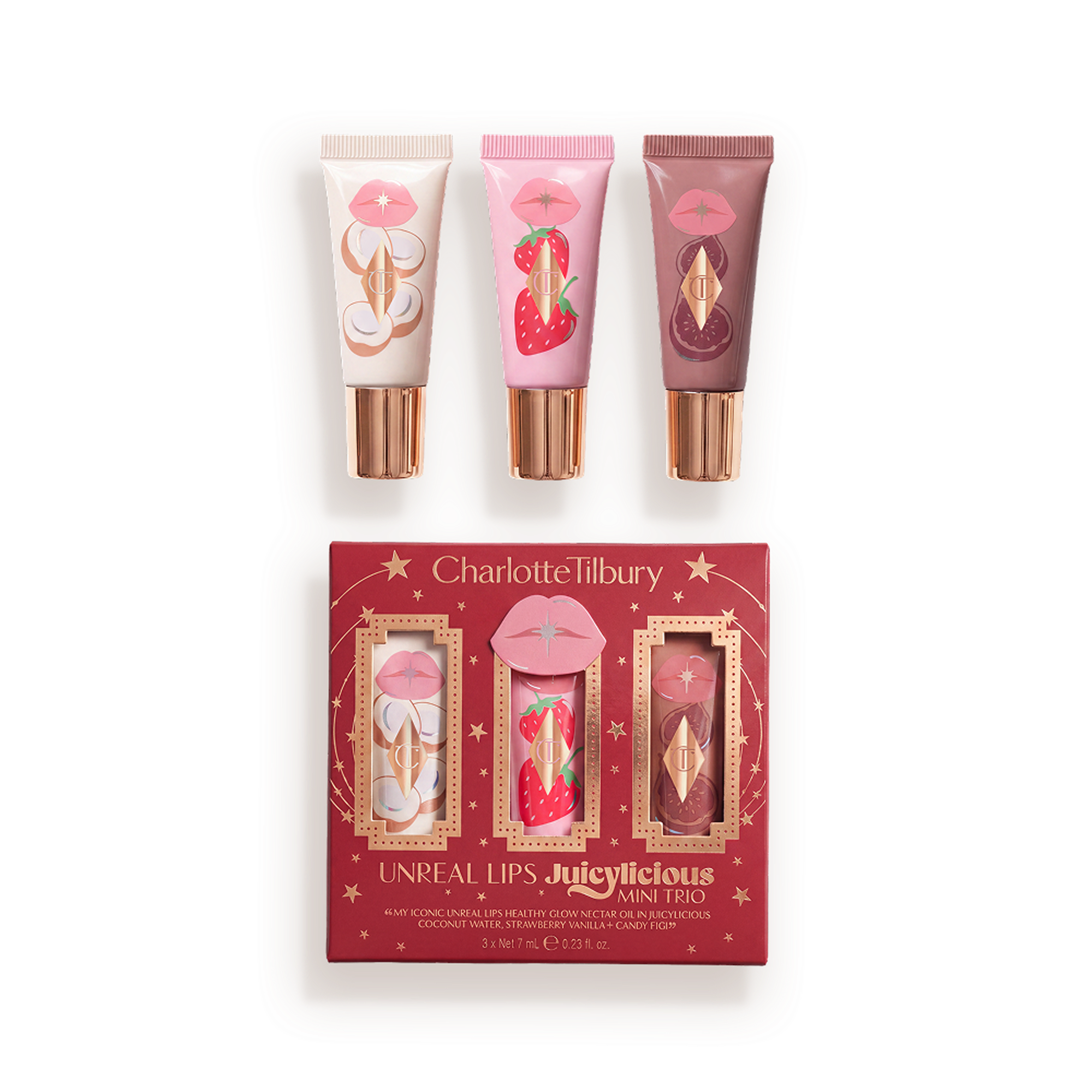 Mini Unreal Lip Oil Trio Packshot Open