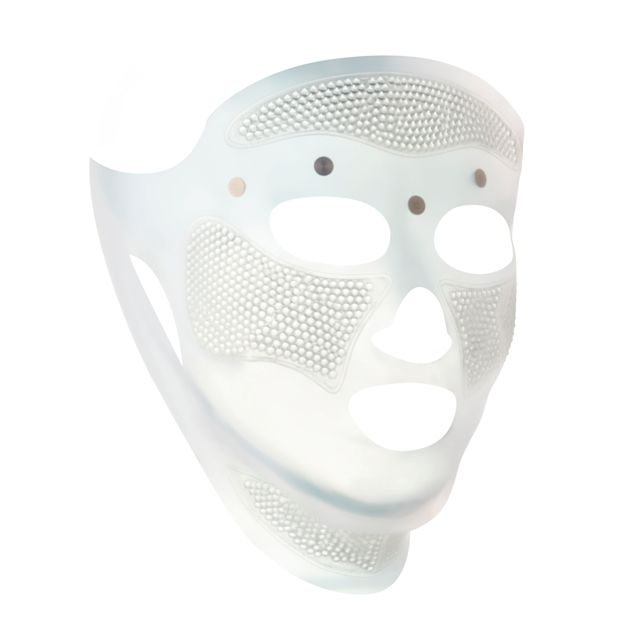 Vista laterale della maschera Cryo-Recovery di Charlotte ispirata alla crioterapia