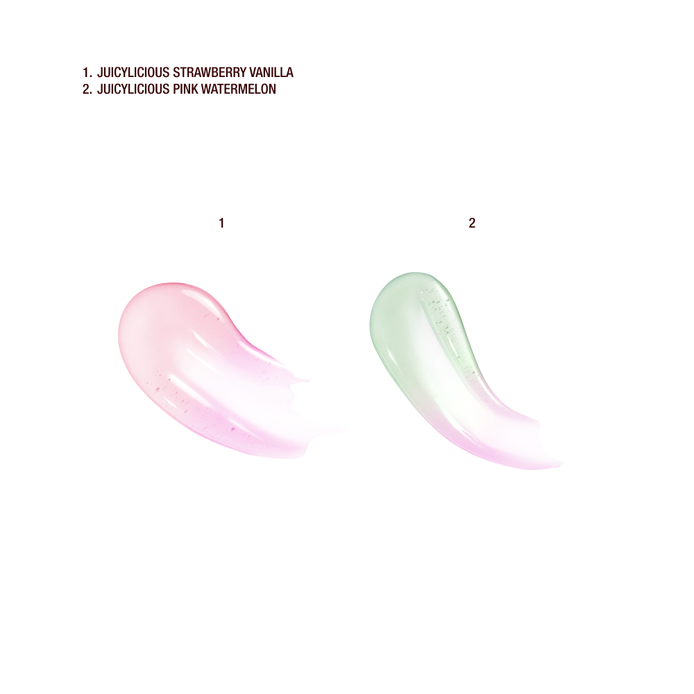 JUICYLICIOUS PINK WATERMELON + STRAWBERRY VANILLA DUO - SWATCHES