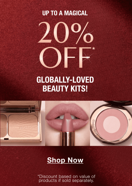 UP TO A MAGICAL 20% OFF GLOBALLY-LOVED BEAUTY KITS!