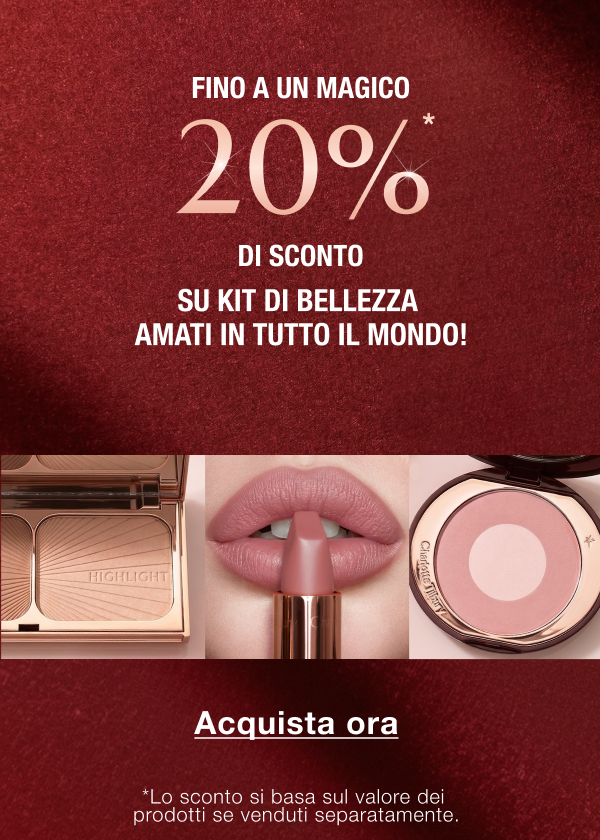 FINO A UN MAGICO 20%* DI SCONTO SU KIT DI BELLEZZA AMATI IN TUTTO IL MONDO!