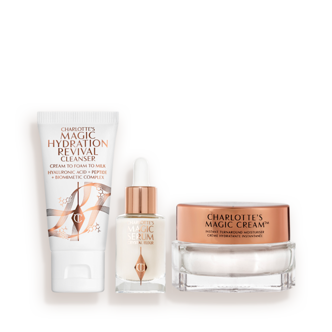 Envase del set Charlotte's Mini Magic Skin Discovery Envase del set Charlotte's Mini Magic Skin Discovery