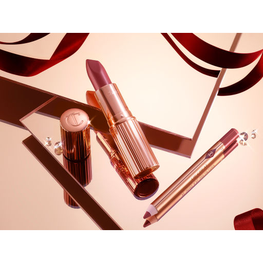 Walk of No Shame Lip Duo - berry rose lipstick and mini lip liner makeup gift set
