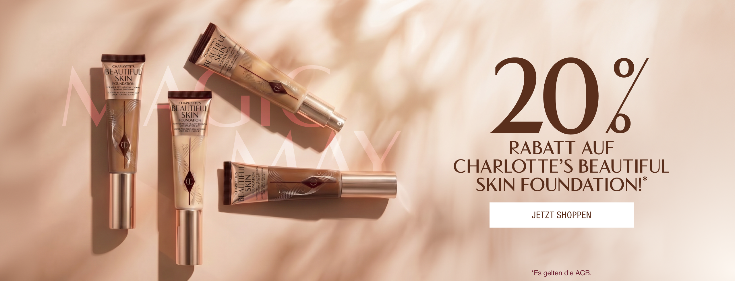 20 % RABATT CHARLOTTE’S BEAUTIFUL SKIN FOUNDATION*