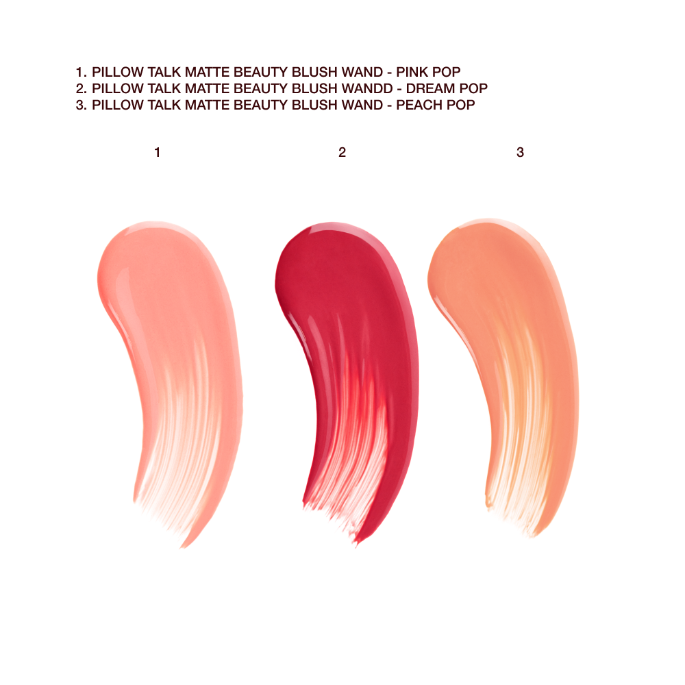 Pillow Talk Beauty Blush Wands swatches