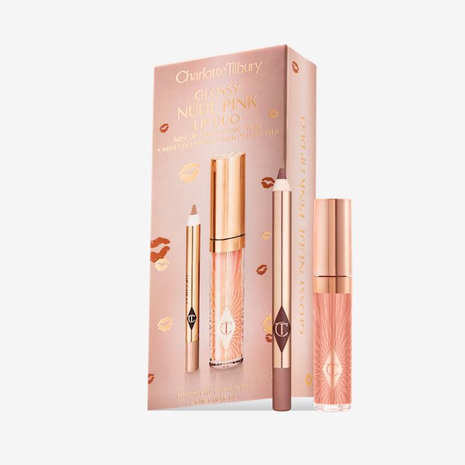 GLOSSY NUDE PINK LIP DUO PACKAGING GLOSSY NUDE PINK LIP DUO PACKAGING