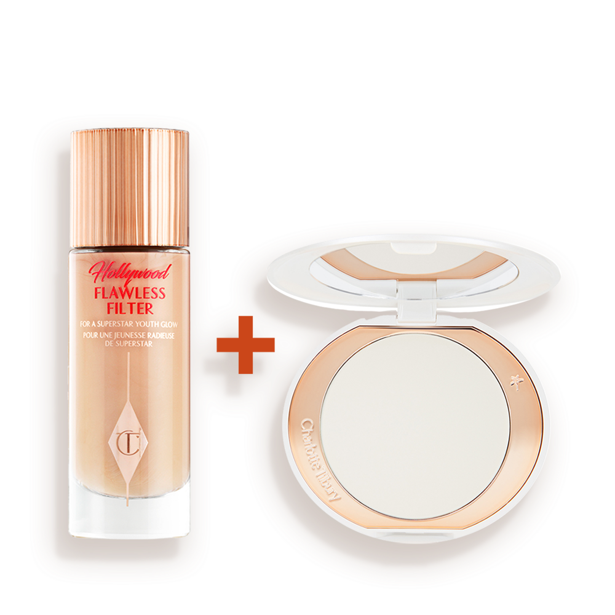  HOLLYWOOD FLAWLESS FILTER & AIRBRUSH BRIGHTENING POWDER DUO