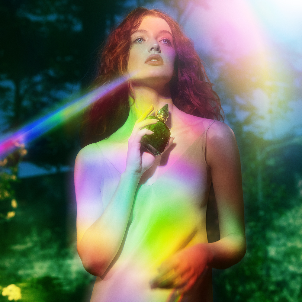 Belle on set for Charlotte's Magic Energy fresh perfume