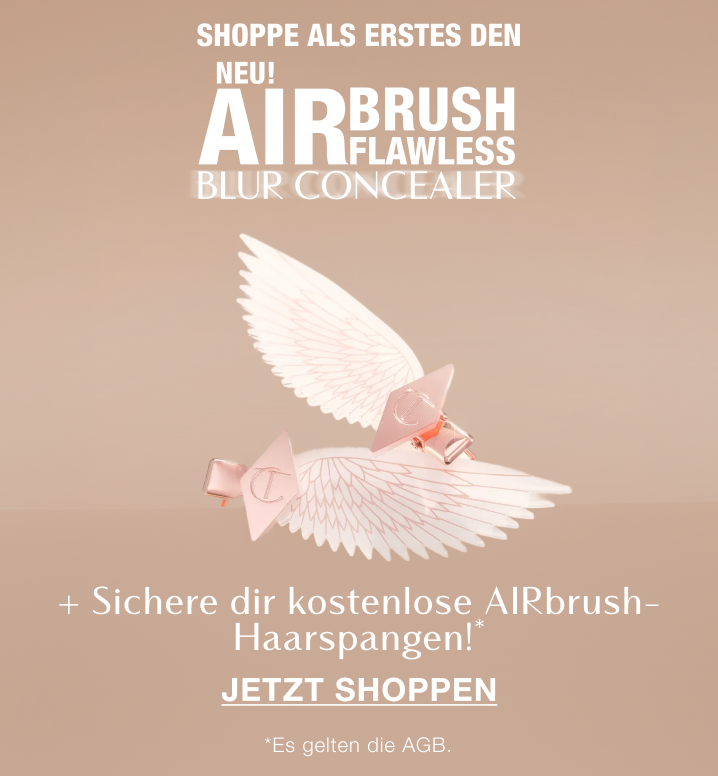 Shoppe als Erstes den NEU! AIRBRUSH FLAWLESS BLUR CONCEALER + Sichere dir kostenlose AIRbrush-Haarspangen!* <JETZT SHOPPEN>