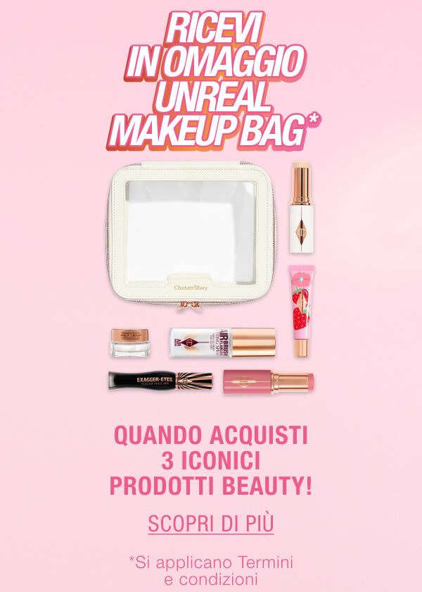 SCOPRI IN OMAGGIO! UNREAL MAKEUP BAG!*