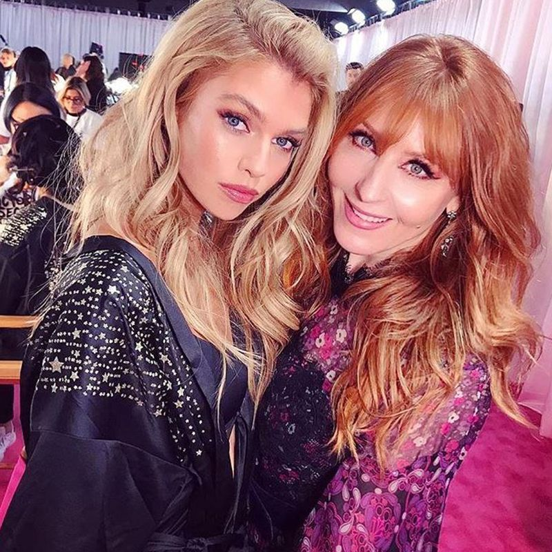 Charlotte Tilbury at the 2018 Victoria's Secret Fashion Show creating stunning Victoria's Secret makeup looks