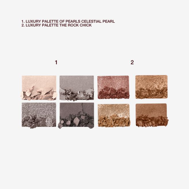 LUXURY PALETTE DUO & MINI EYE BRUSH KIT SWATCHES LUXURY PALETTE DUO & MINI EYE BRUSH KIT SWATCHES