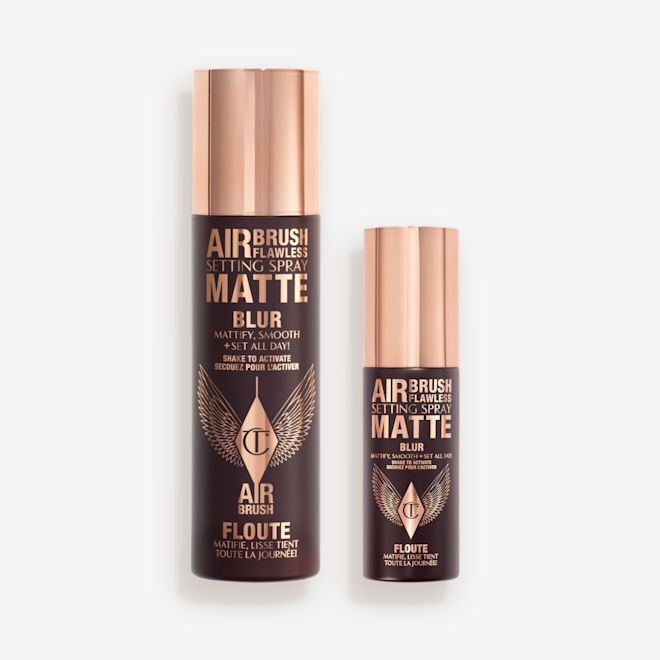 AIRBRUSH FLAWLESS SETTING SPRAY MATTE & MINI DUO PACKSHOT AIRBRUSH FLAWLESS SETTING SPRAY MATTE & MINI DUO PACKSHOT