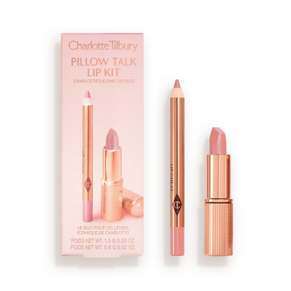 Charlotte Tilbury Mini Pillow Talk Lipstick & Liner Set Pillow Talk Fair