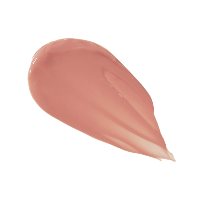 Tinted Love in Santa Euphoria swatch Swatch of a creamy lip and cheek tint in a soft nude brown shade.