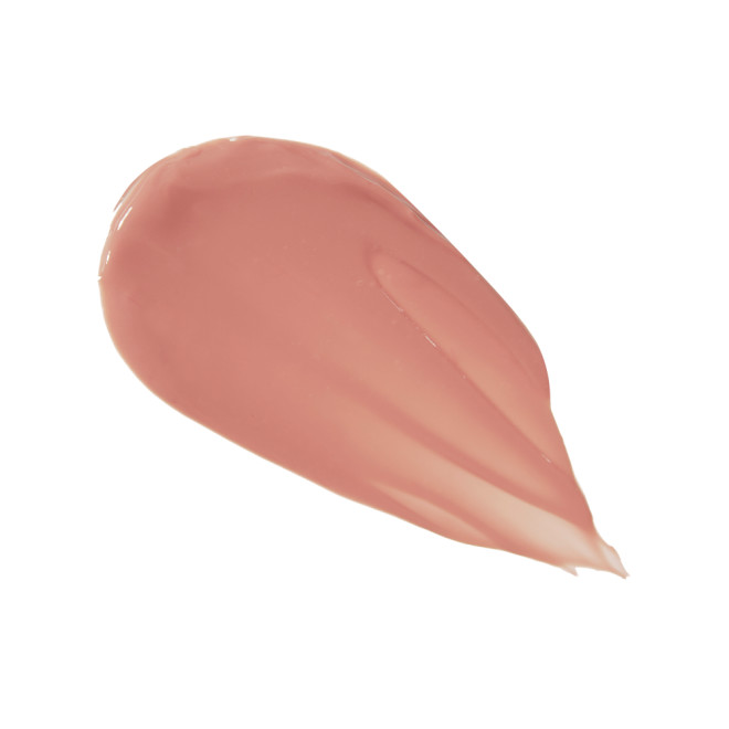 Swatch of a creamy lip and cheek tint in a soft nude brown shade.